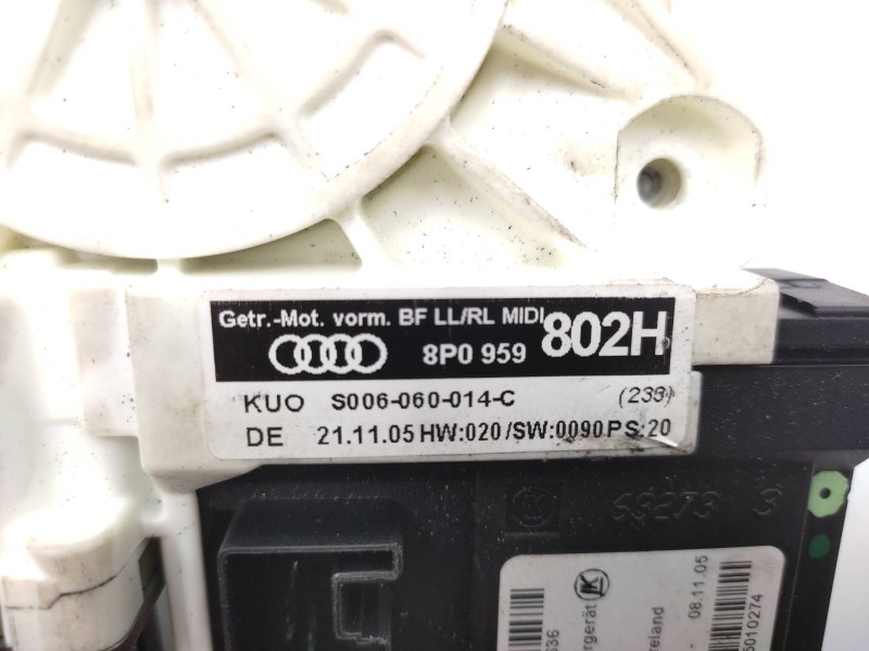 Elevalunas Delantero Derecho 8p4837462c 8p0959802h  - Audi A3 Sportback (8p) 1.6 5