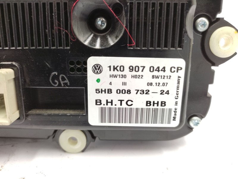 Mando Climatizador 1k0907044cp  - Volkswagen Golf V (1k1) 1.9 Tdi 6