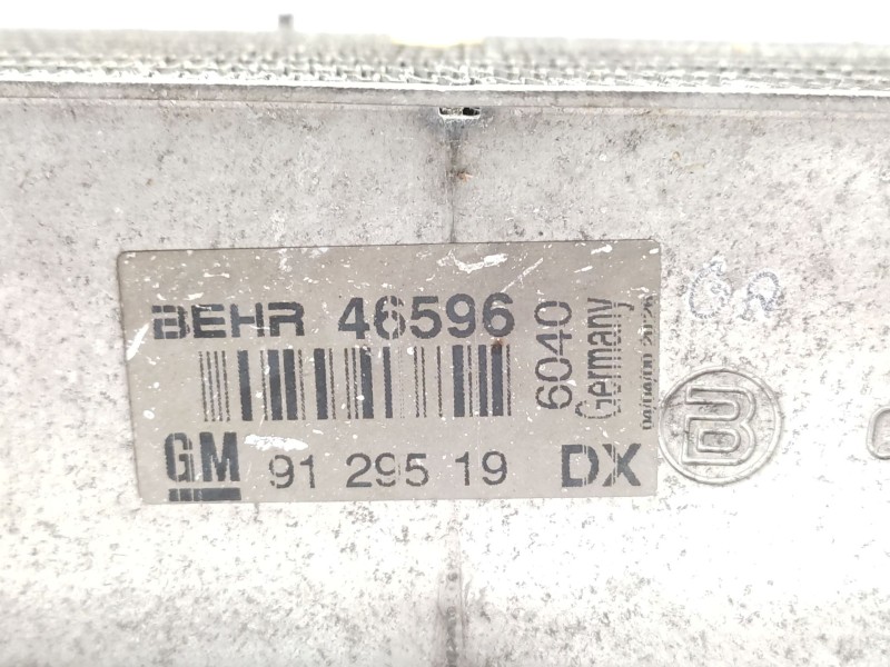 Intercooler 9129519 9192587 46596 - Opel Astra G Hatchback (t98) 2.0 Dti 16v (f08, F48) 3