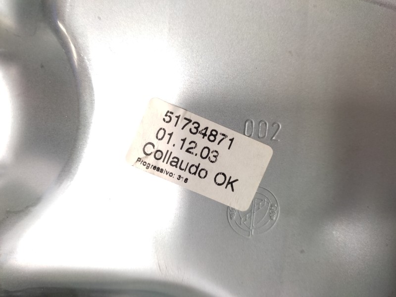 Elevalunas Delantero Derecho 51734871 50045603  - Fiat Idea (135) 1.4 2