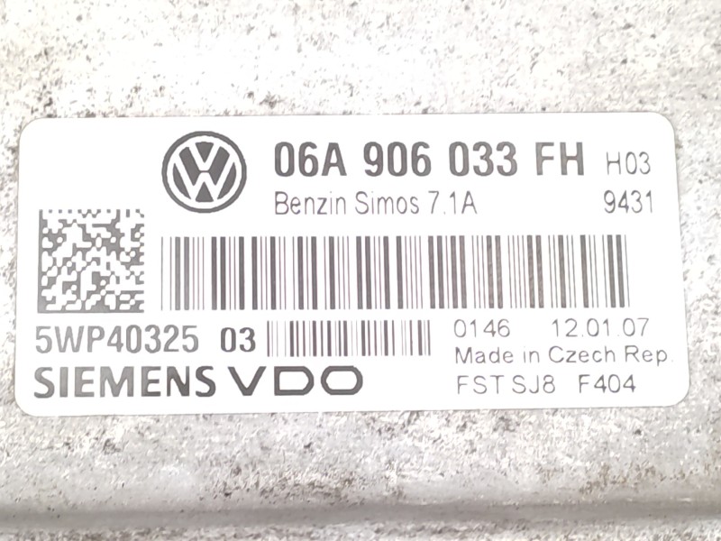 Centralita Motor Uce 06a906033fh 5wp40325  - Seat Altea (5p1) Stylance / Style 3