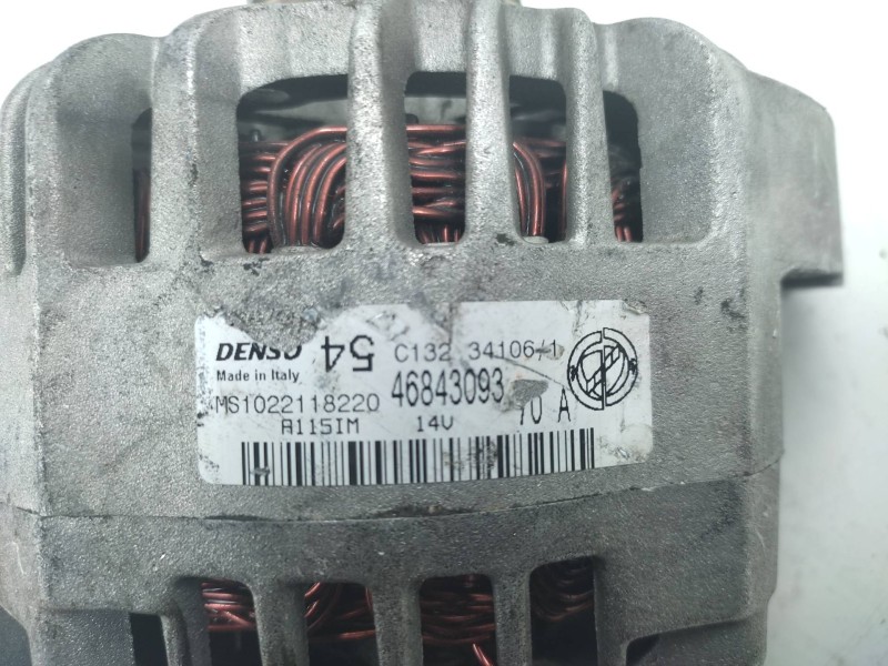 Alternador 46843093 Ms1022118220  - Fiat Panda 1000 Cl 2
