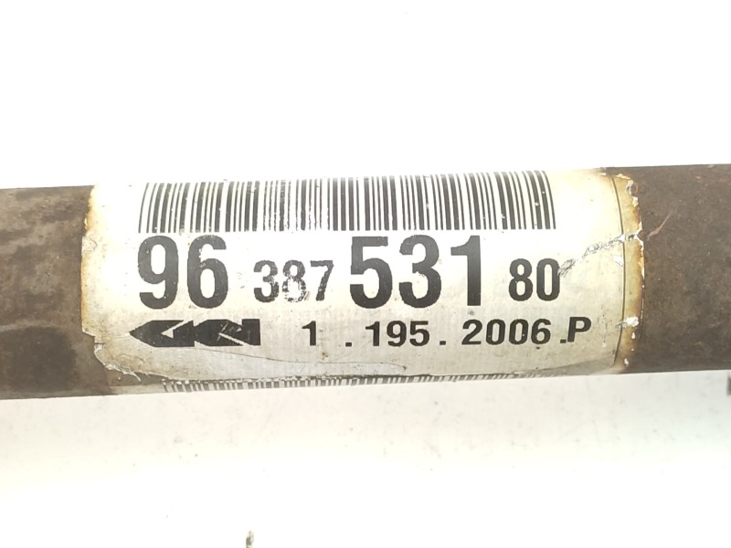 Transmision Delantera Derecha 9638753180 3273cs  - Peugeot 206 Berlina Xs-line 4
