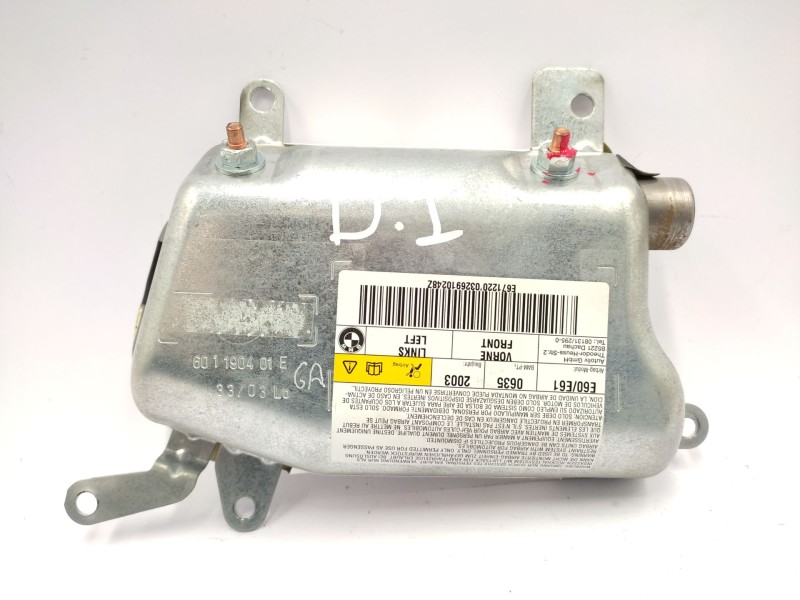 Recambio de airbag lateral delantero izquierdo para bmw 5 (e60) 520 i referencia OEM IAM 601190401 72126963021 