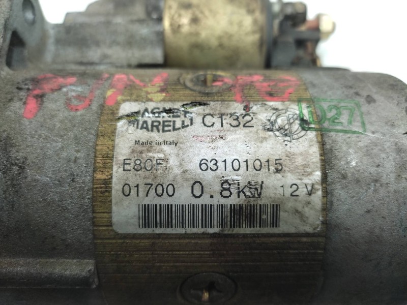 Motor Arranque 63101015  - Fiat Punto Cabrio (176) S 4