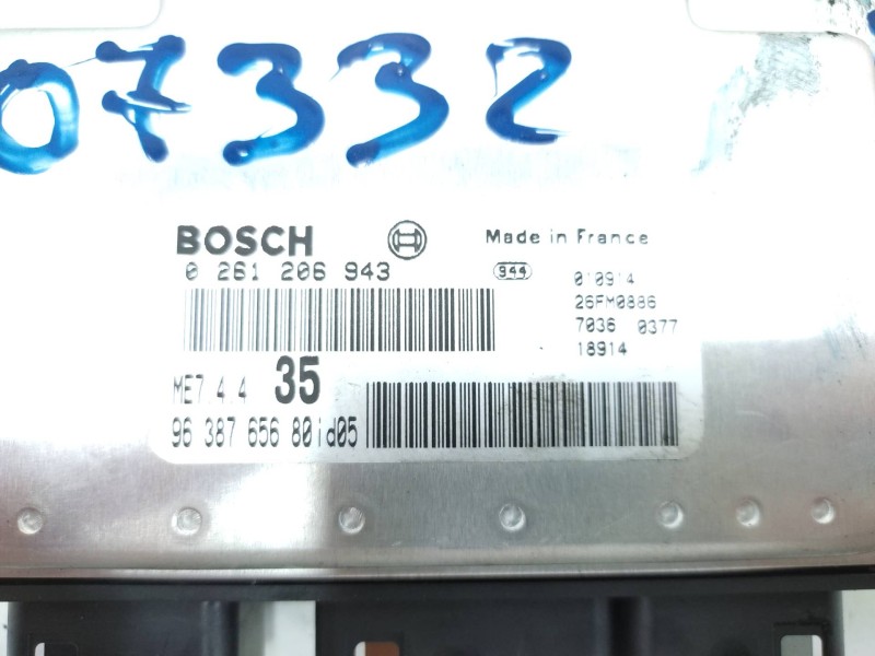 Centralita Motor Uce 9638765680 0261206943 - Peugeot 307 (s1) Xr 3