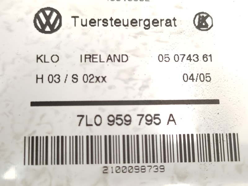 Elevalunas Trasero Izquierdo 7l0839461d 7l0959795a  - Volkswagen Touareg (7la) Tdi R5 2