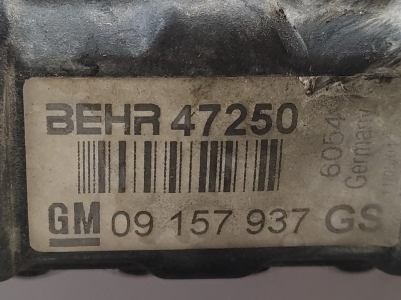Radiador Agua 09157937 47250  - Opel Zafira A Elegance 3