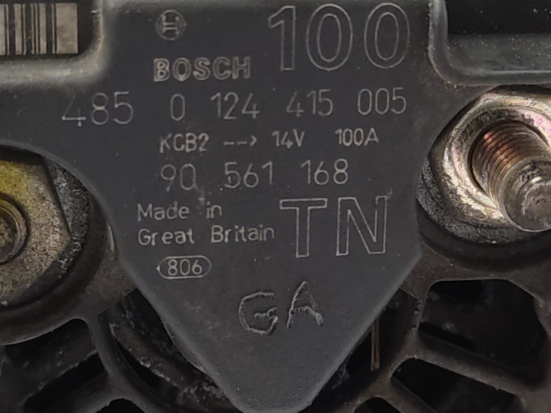 Alternador 90561168 0124415005 93175803 - Opel Zafira A Elegance 6