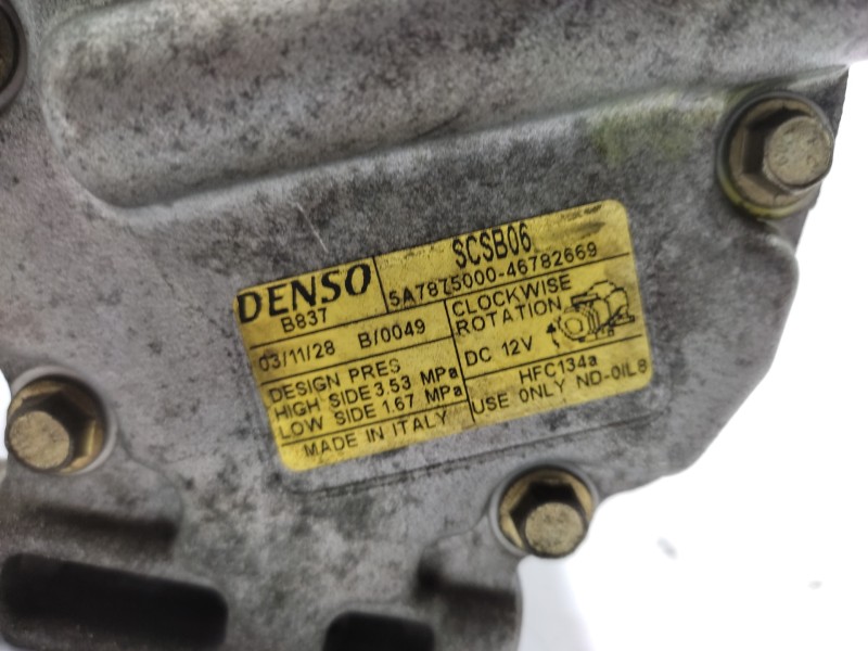 Compresor Aire Acondicionado 467826690 Scsb06  - Fiat Idea (135) 1.4 6