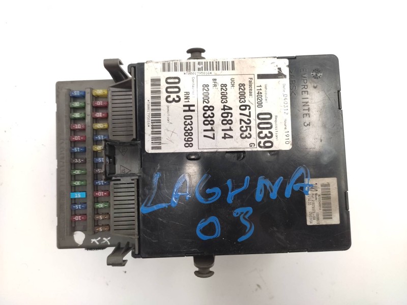 Caja Reles / Fusibles 8200367253 8200346814 8200283817  - Renault Laguna Ii (bg0) Authentique 4