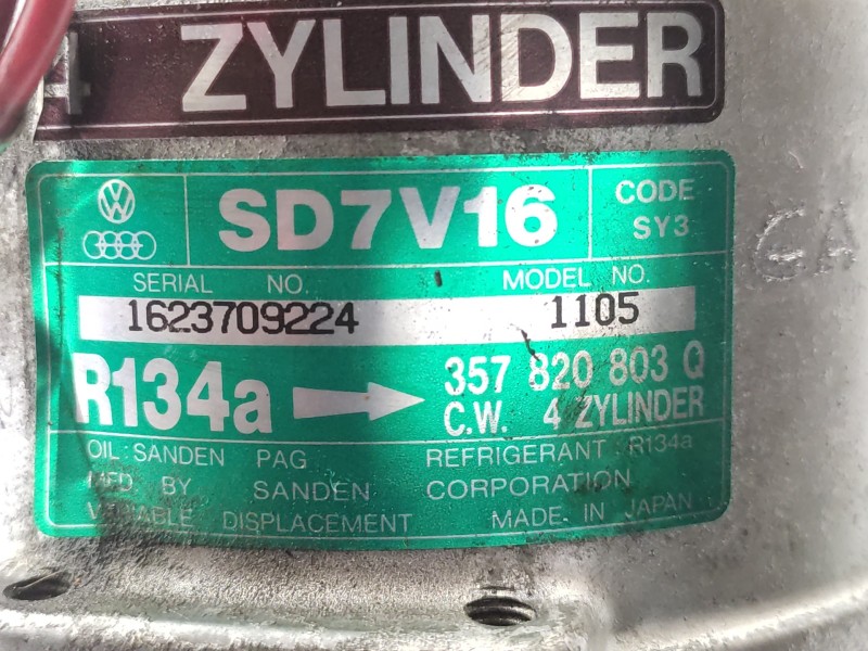 Compresor Aire Acondicionado 357820803q Sd7v161105  - Volkswagen Passat Berlina (312) 2.0 6