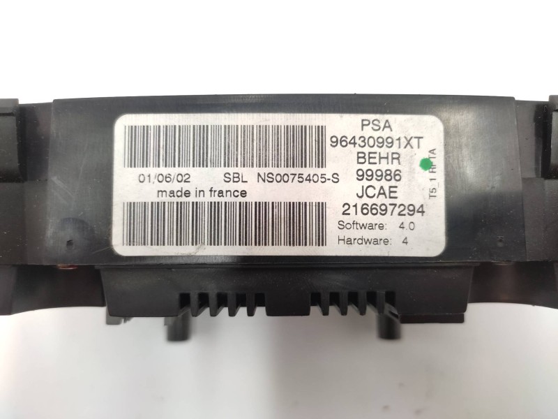 Mando Climatizador 96430991xt 99986  - Peugeot 307 (s1) Xt 8