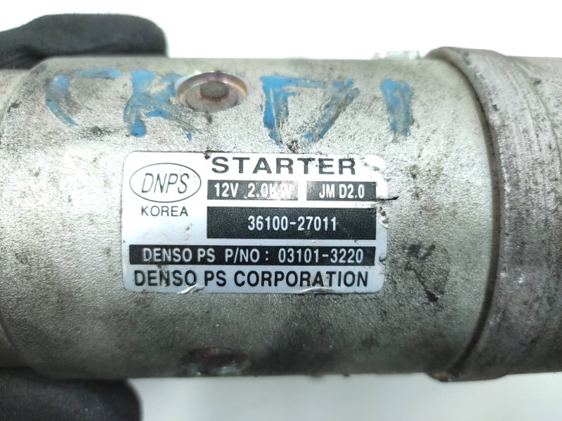 Motor Arranque 3610027011 Denso - Kia Carens (un) Active 2