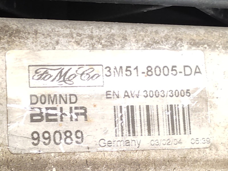 Radiador Agua 3m518005da 99089 36000378 - Volvo V50 Familiar 2.4 Cat 3