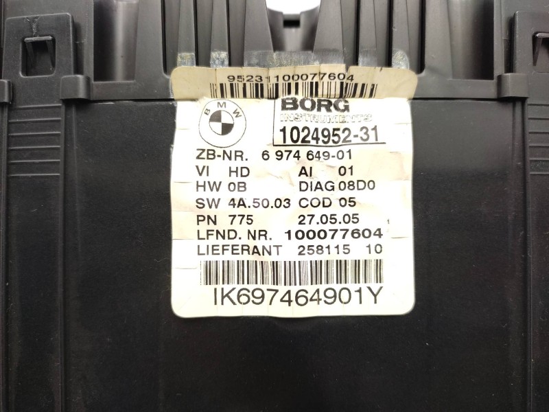Cuadro Instrumentos 697464901 102495231 62109283801 - Bmw Serie 1 Berlina (e81/e87) 120d 4