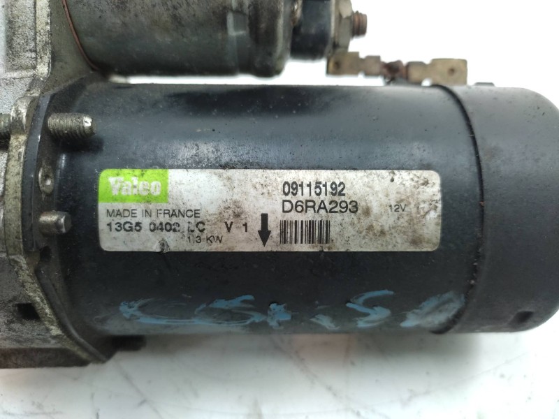 Motor Arranque 09115192 D6ra293  - Opel Corsa C Enjoy 2