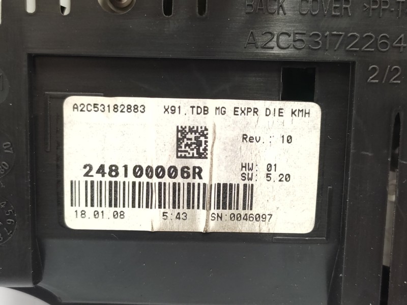 Cuadro Instrumentos 248100006r  - Renault Laguna Grandtour Iii 2.0 6