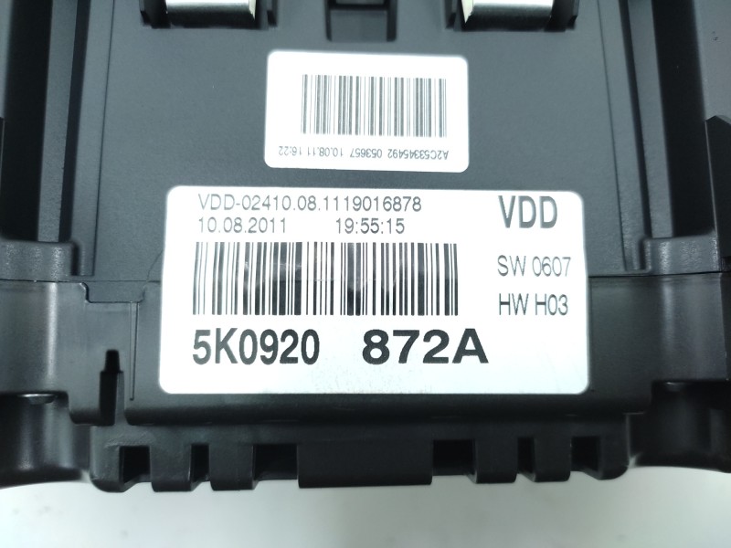 Cuadro Instrumentos 3219792  - Volkswagen Golf Vi (5k1) Rabbit Bluemotion 3