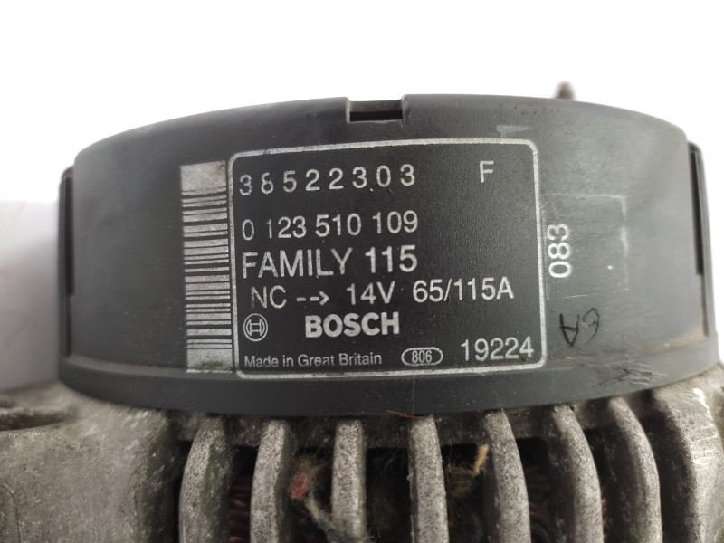 Alternador 36522303 0123510109 5014342ab - Chrysler Voyager (gs) 2.5 Td 6