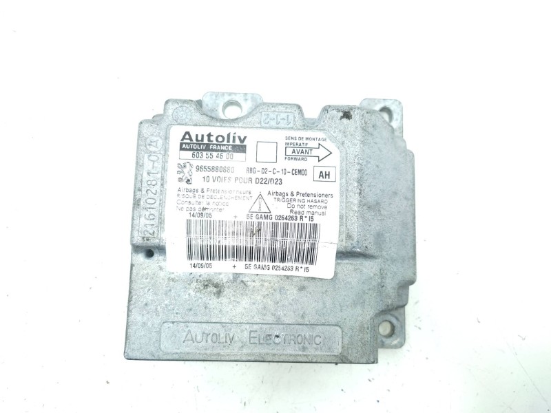 Centralita Airbag 9655880880 603554600  - Peugeot 407 Sw Sr Confort 4