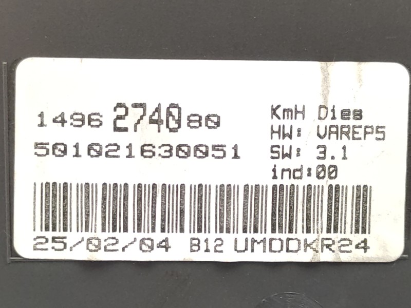 Cuadro Instrumentos 1496274080  - Fiat Ulysse (179) 2.0 16v Jtd Cat 4