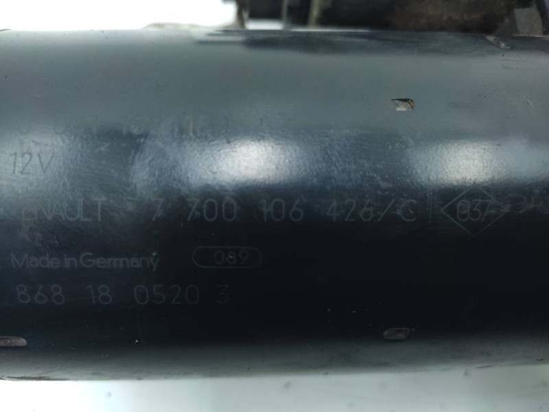 Motor Arranque 7700106426 0001108180  - Renault Megane I Fase 2 Classic (la..) 1.9 D Rt 6