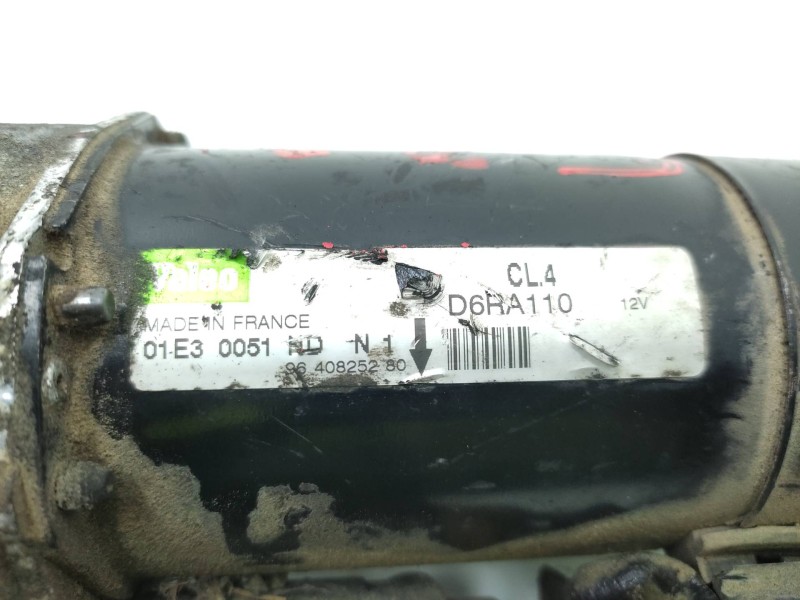 Motor Arranque 9640825280 D6ra110  - Peugeot 206 Berlina Xr 4