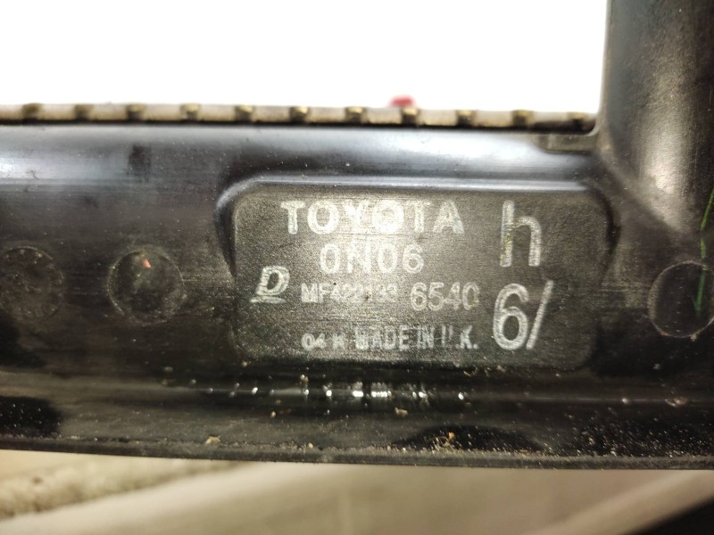 Recambio de radiador agua para toyota auris 1.4 turbodiesel cat referencia OEM IAM MF4221336540 164000N060 