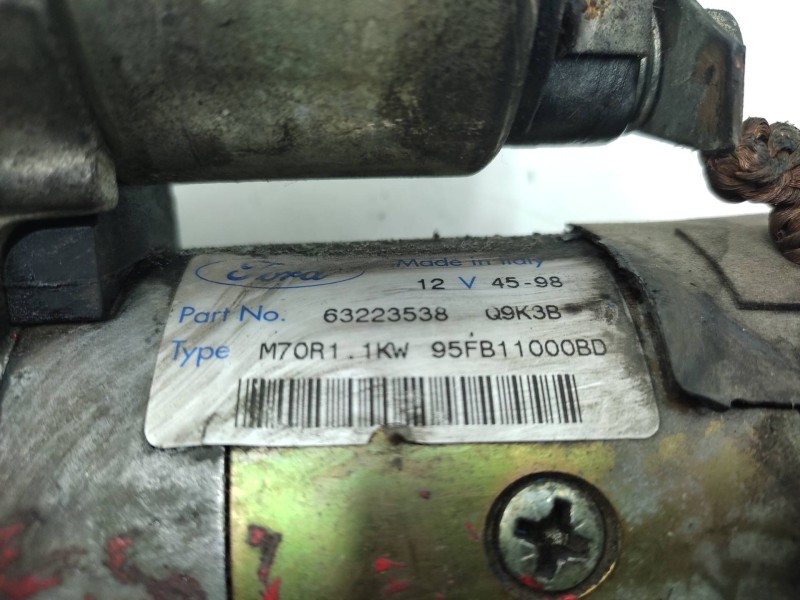 Motor Arranque 95fb11000bd 63223538  - Ford Fiesta Berlina Básico 3