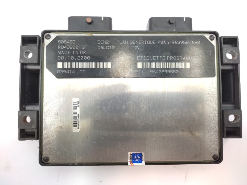 Centralita Motor Uce 9639587680 R0408015f - Peugeot 206 Berlina Xt 3