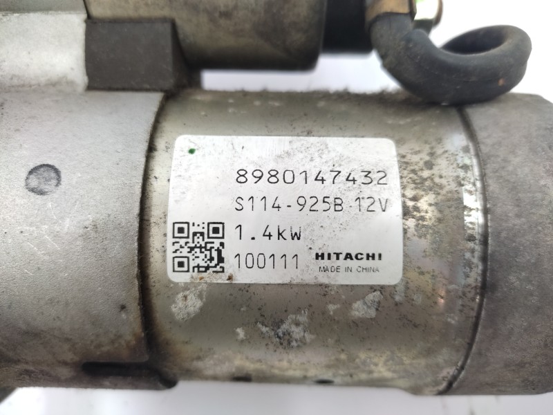 Motor Arranque 8980147432 Hitachi - Opel Zafira B 1.7 16v Cdti 5