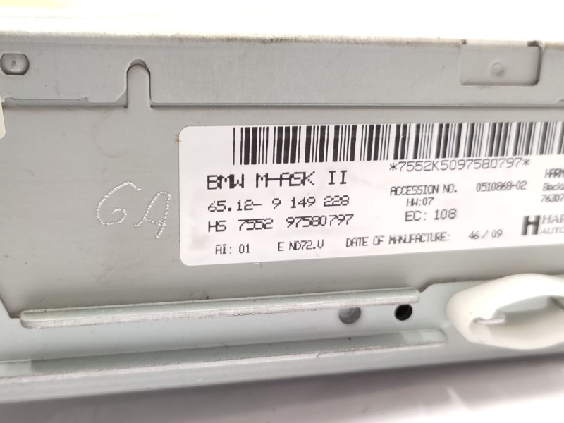 Recambio de sistema audio / radio cd para bmw 5 (e60) 520 i referencia OEM IAM 65129149228  