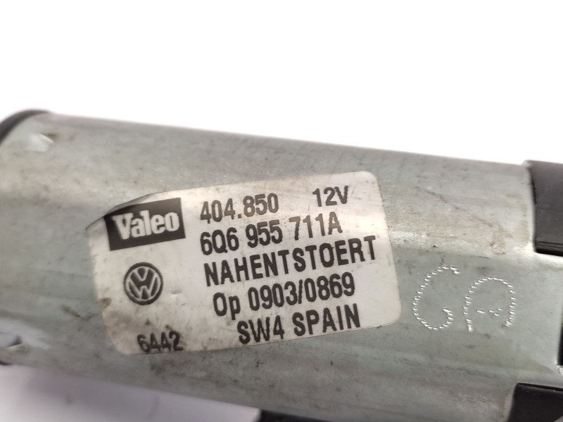Motor Limpia Trasero 6q6955711c  - Volkswagen Polo Iv (9n_, 9a_) 1.2 12v 3