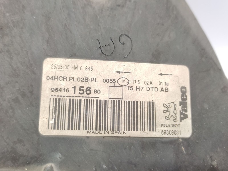 Faro Derecho 9641615680 6205z3 89309081 - Peugeot 307 Sw (3h) 2.0 16v 4