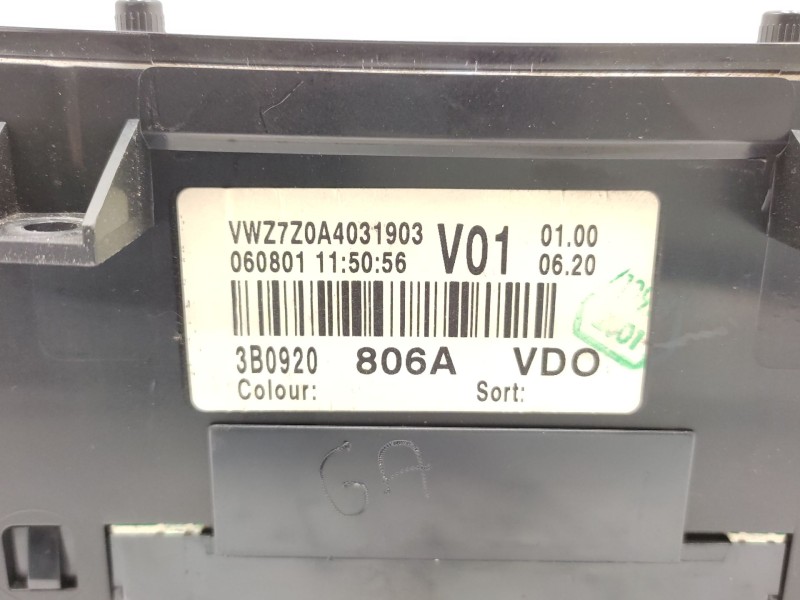 Cuadro Instrumentos 3b0920806a 3b0920806x  - Volkswagen Passat B5.5 (3b3) 1.9 Tdi 7