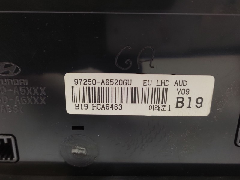 Mando Climatizador 97250a6520gu  - Hyundai I30 (gd) 1.4 5