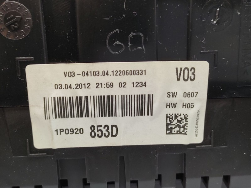 Cuadro Instrumentos 1p0920853d 1p0920853dx  - Seat Leon (1p1) 1.6 Tdi 6
