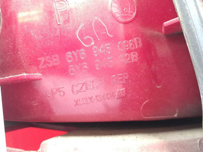 Piloto Trasero Derecho 6y6945096b 6y6945112b  - Skoda Fabia I (6y2) 1.4 Tdi 4