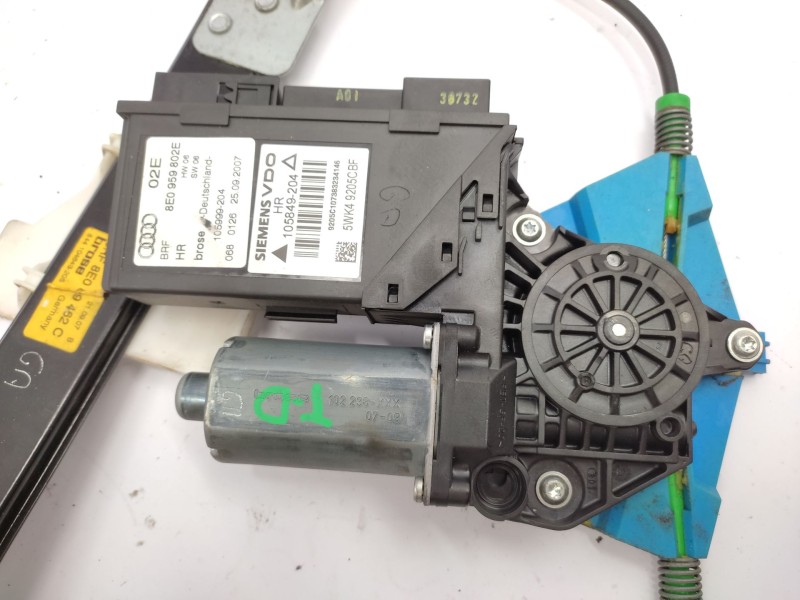 Recambio de elevalunas trasero derecho para audi a4 b7 (8ec) 2.0 tdi 16v referencia OEM IAM   