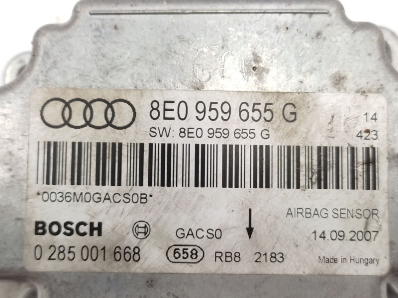 Centralita Airbag 8e0959655g 0285001668 - Audi A4 B7 (8ec) 2.0 Tdi 16v 3