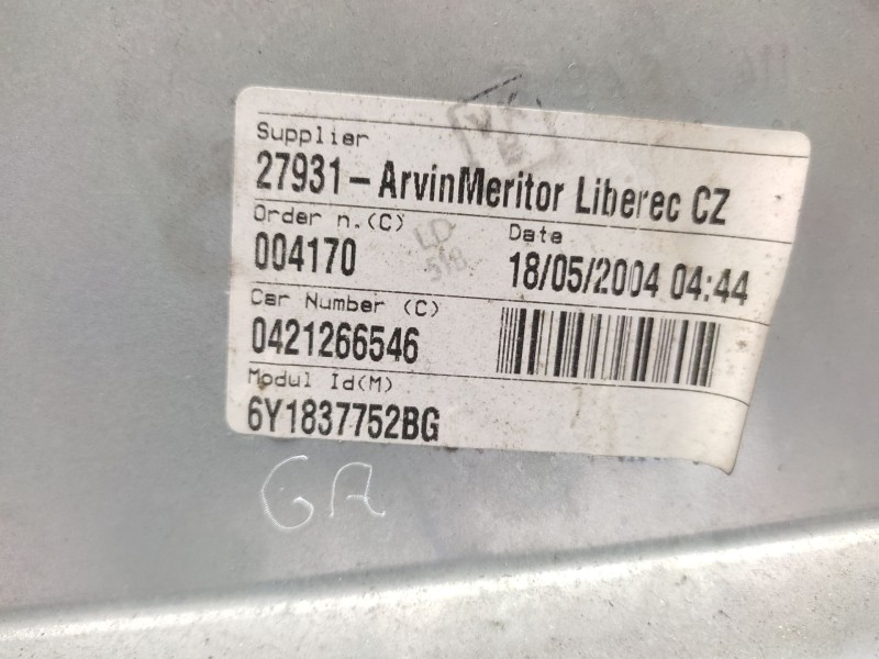 Elevalunas Delantero Derecho 6y1837752bg 6y1837462  - Skoda Fabia I (6y2) 1.4 Tdi 4