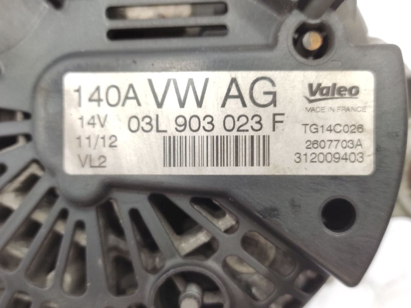 Recambio de alternador para seat leon (1p1) 1.6 tdi referencia OEM IAM   