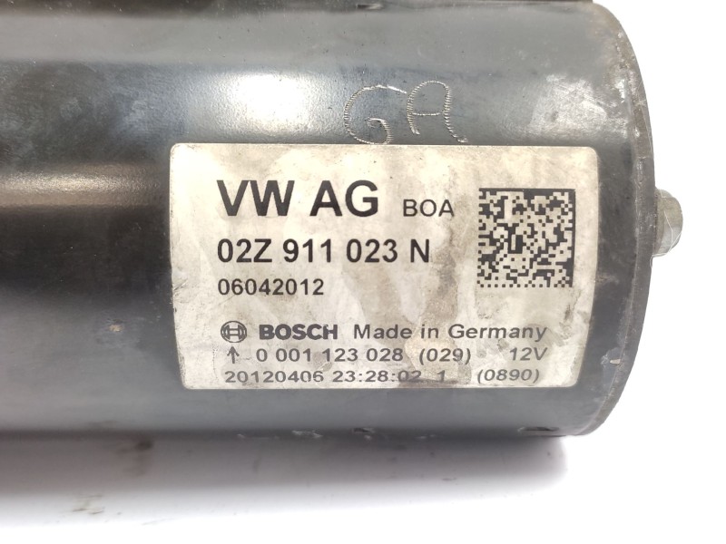 Motor Arranque 02z911023n 02z911024k 0001123028 - Seat Leon (1p1) 1.6 Tdi 6