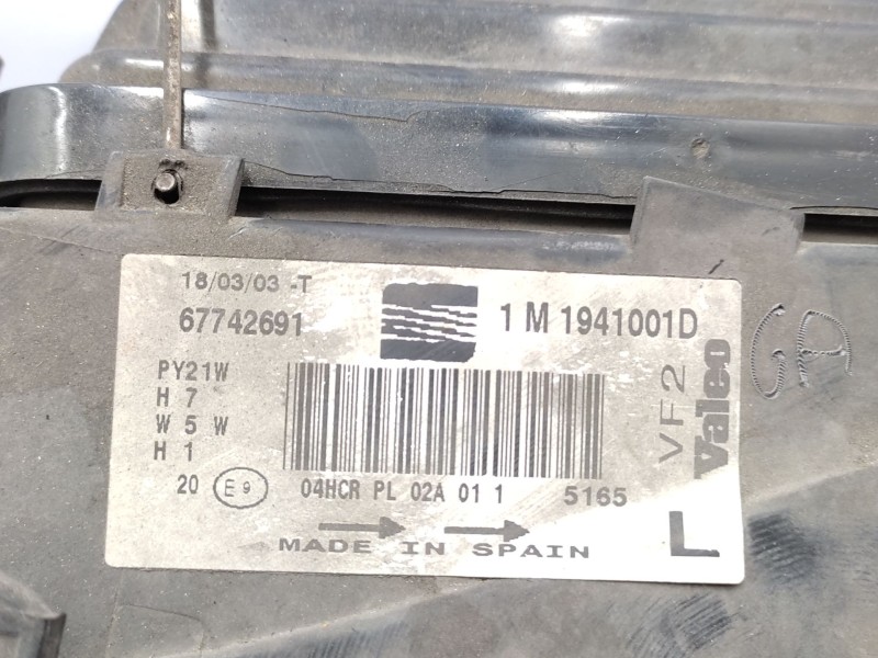Recambio de faro izquierdo para seat leon (1m1) 1.9 tdi referencia OEM IAM   