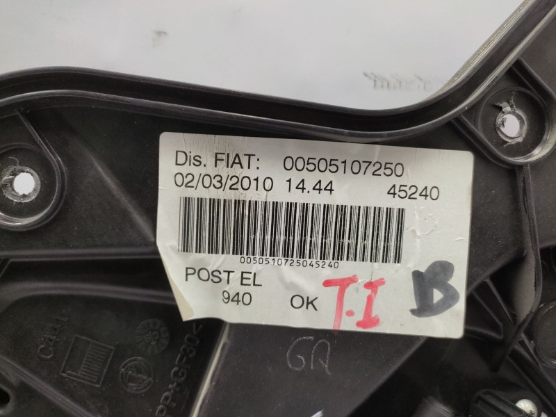 Elevalunas Trasero Izquierdo 505107250 71754422  - Alfa Romeo Giulietta (940_) 2.0 Jtdm (940fxe1a, 940fxg11) 3