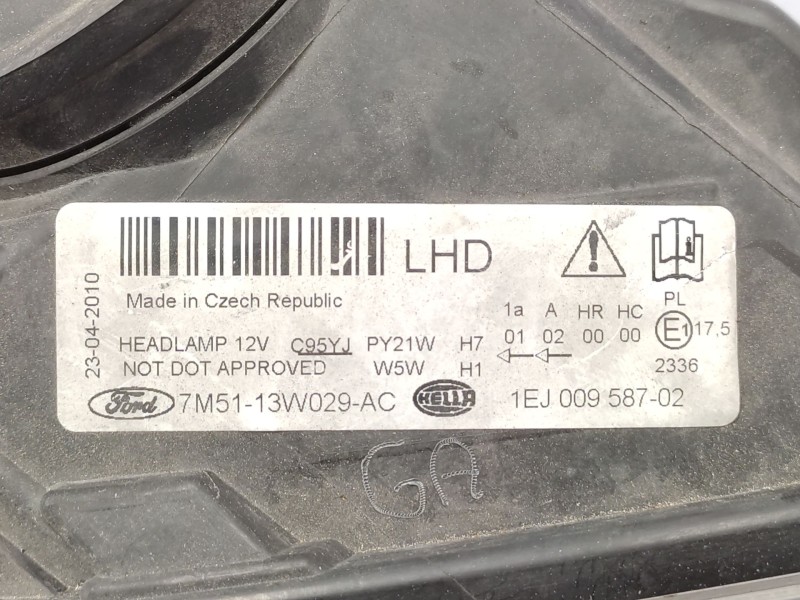 Faro Derecho 7m5113w029ac 1707464 1ej00958702 - Ford Focus C-max (dm2) 1.6 Tdci 4