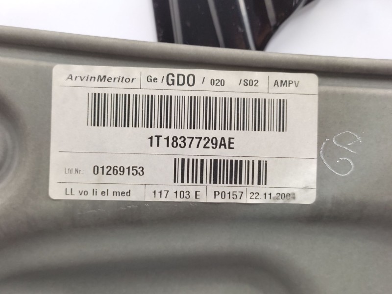 Recambio de elevalunas delantero izquierdo para volkswagen touran (1t1, 1t2) 1.9 tdi referencia OEM IAM  1T1837461A 