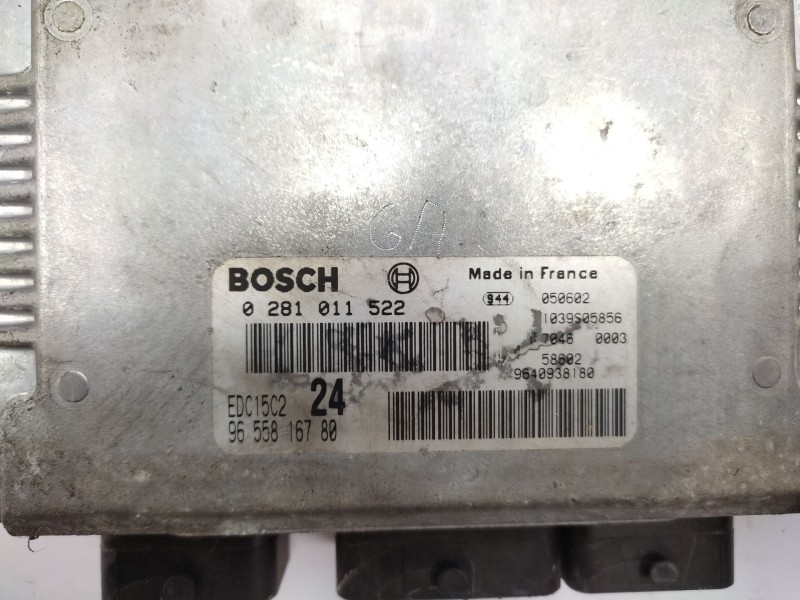 Centralita Motor Uce 9655816780 0281011522 - Fiat Ulysse (179_) 2.2 Jtd 4