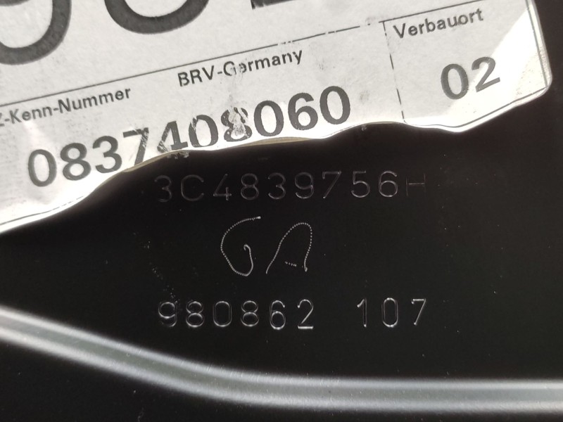 Recambio de elevalunas trasero derecho para volkswagen passat b6 (3c2) 1.9 tdi referencia OEM IAM  3C5839462J 